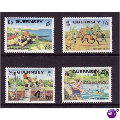 GUERNSEY 1981 INTERNATIONAL YEAR OF DISABLED SG245/248 SET 4V U/M MINT