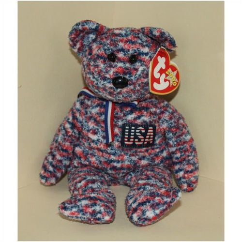 2000 Ty Beanie Babies USA the Bear with Tag - USA Exclusive