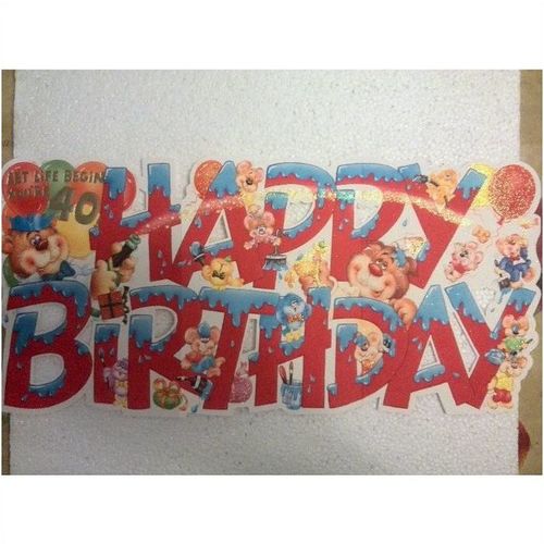 40th birthday card - LET Life BEGIN - You're 40!
