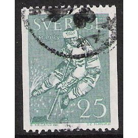 Fa 542 A: 25 ö green World Ice-hockey Championships, perf 12.75 x imperf.