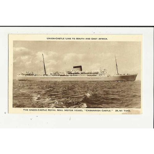 Union-Castle RMMV CARNARVON CASTLE Company Postcard