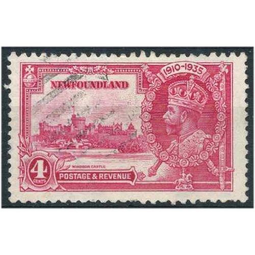 Newfgoundland 1935 SG250 4c Rosine Silver Jubilee Fine Used . ...