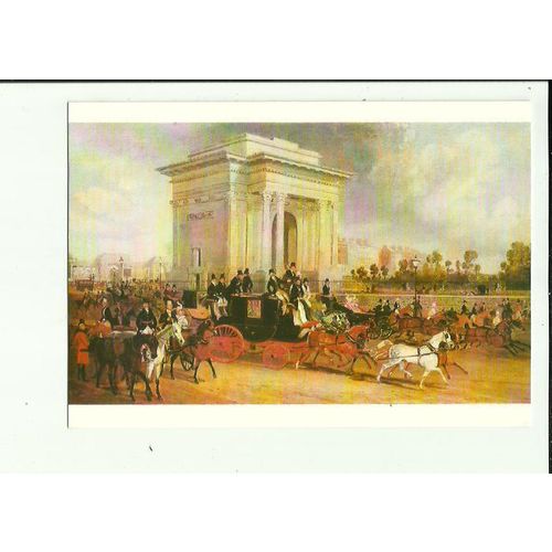 JAMES POLLARD "Hyde Park Corner" Postcard by Medici Society (P.C. 1817)