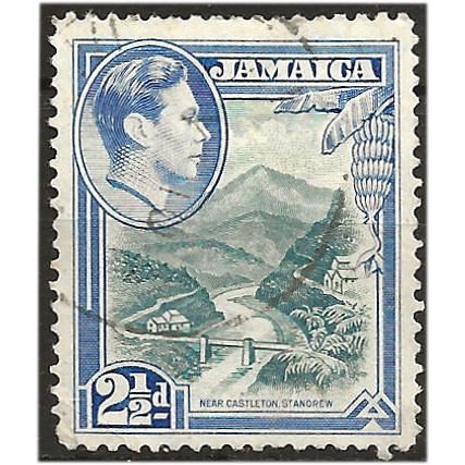 Jamaica 1938 SG125 2 1/2d Greenish-Blue & Ultramarine Fine Used . ..