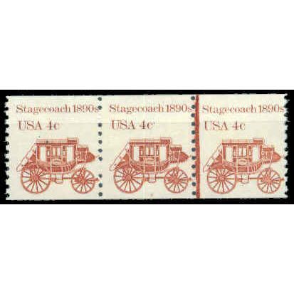 1898A 4c Stagecoach Barely Clears MNH Dry Gum PNC 2/3 G0037