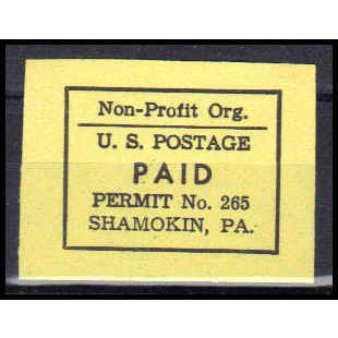Used Revenue Permit Shamokin, PA. E1910