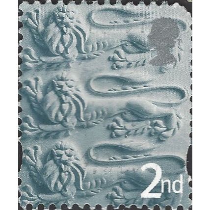 ENGLAND, Lions passant guardant, blue-grey 2001, 2nd, #3
