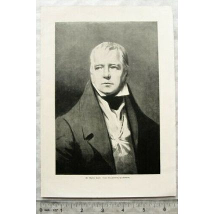 Vintage illustration: Sir Walter Scott