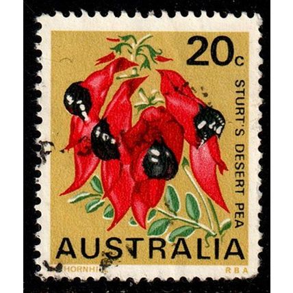 Australia 1968 Flower Sturt's Desert Pea 20c Used Stamp