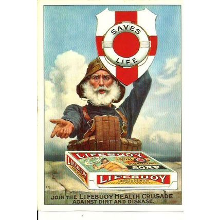 Advertising LIFEBUOY SOAP Postcard (Robert Opie ROLS 4)
