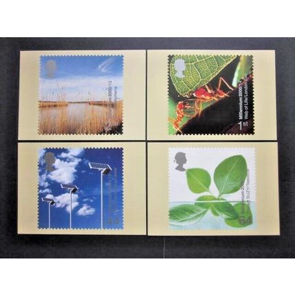 2000 'LIFE AND EARTH' STAMPS P.H.Q. CARDS UNUSED, ISSUE No. 218 #00637