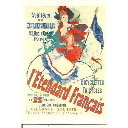 Advertising l'ETENDARD FRANCAIS Postcard (Mumbles MRP/310)