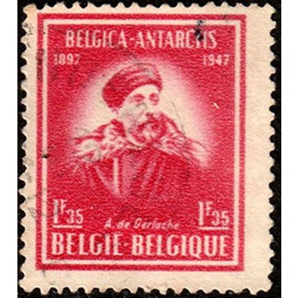Belgium 1947 Antarctic 1.35F Used Stamp