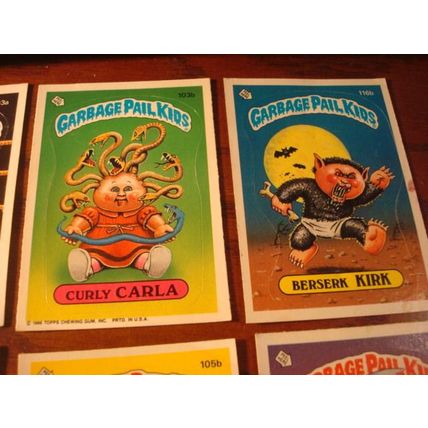 1986 Topps, Garbage Pail Kids, 11-Cards, Different, a & b's