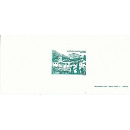France 2000 Imprimerie des Timbres St Guilhem-le-Desert VGC