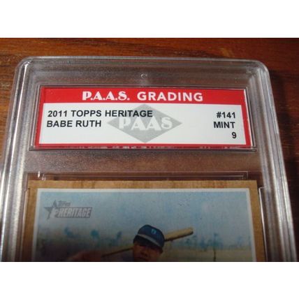 2011, Topps Heritage, Graded Mint 9, BABE RUTH, Twilight Years, Special