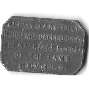 Cira 1840's Mains and Strathmartine Free Church rectangle medal XF