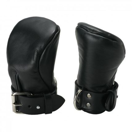 Strict Leather Deluxe Padded Fist Mitts S&M ML Gloves Restraints Bondage BDSM Me