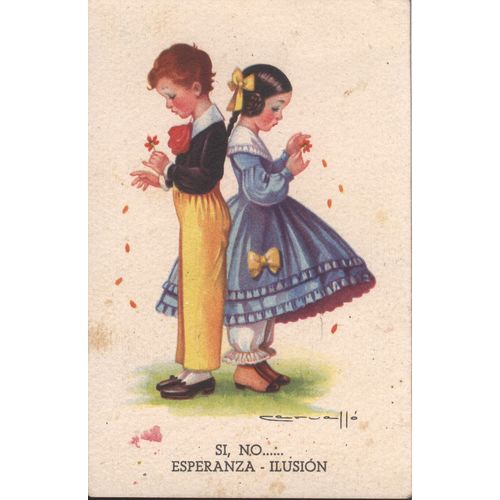 Spain Greetings Postcard - Si, No....Esperanza - Illusion