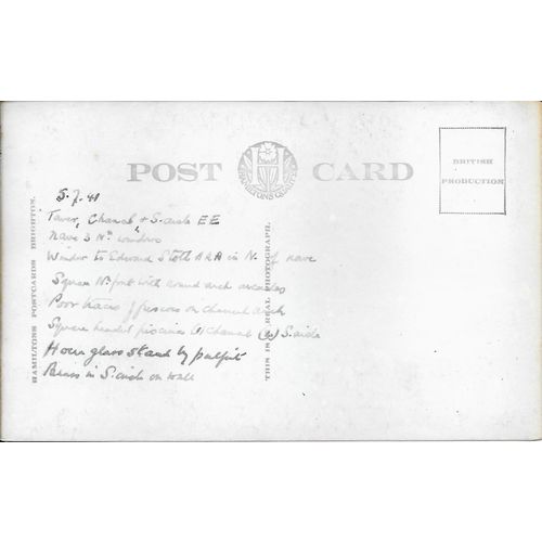 SUPERB R.P.POSTCARD INTERIOR OF THE CHURCH AMBERLEY NEAR HORSHAM SUSSEX (1312)