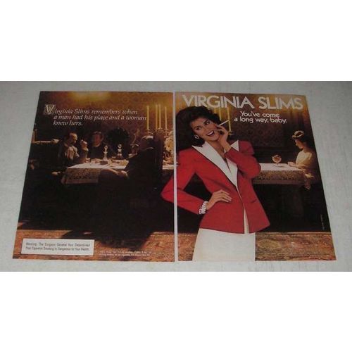 1984 Virginia Slims Cigarettes Ad - A Man Had His Place