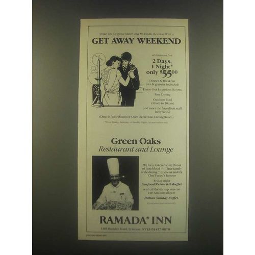 1985 Ramada Inn Ad - Get Away Weekend
