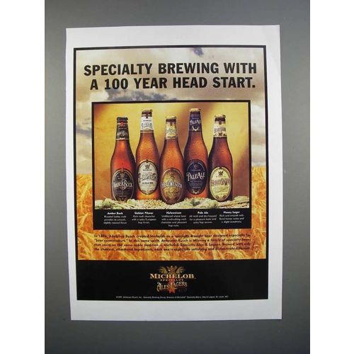 1997 Michelob Beer Ad - Honey Lager, Pale Ale +