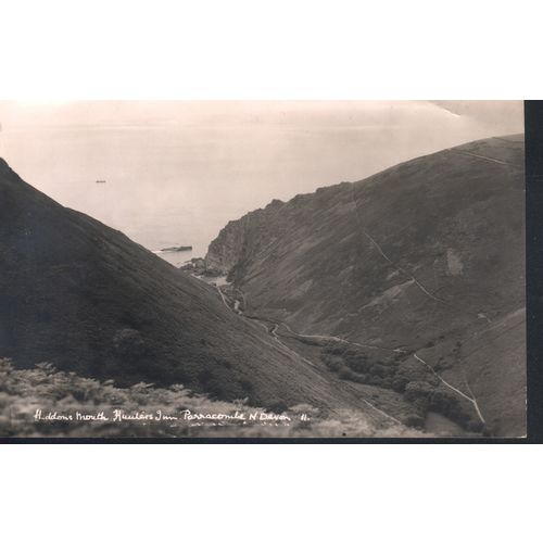 Vintage B&W PC - Heddons Mouth, Hunters Inn, Parracombe, Devon