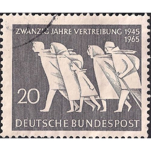GERMANY, Refugees 1945-1965, greyscale 1965, 20 Pfennig