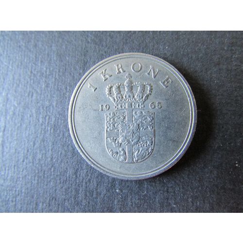 1965 DENMARK 1 KRONE FREE POST. Q