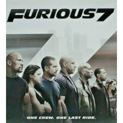 Furious 7 (Blu-ray Disc, 2015, 2-Disc Set,) (L7)