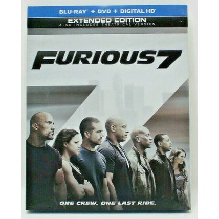 Furious 7 (Blu-ray Disc, 2015, 2-Disc Set,) (L7)