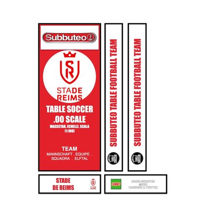 Tabletop Football Subbuteo Box Label Club Stade de Reims (FRA) 2020