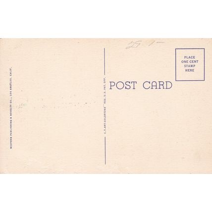 Los Angeles - Lot of 6 - Linen Era Postcards - Hollywood, Restaurants, NBC