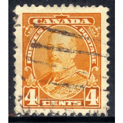 Canada 1935 KGV 4ct Yellow Used SG 344 ( T737 )