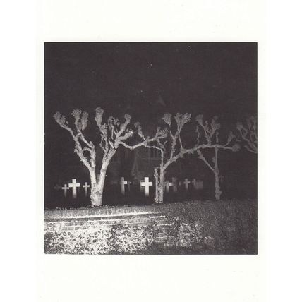 Bill Brandt Cars Headlights On Haunted Graveyard Grave Stone Photo Postcard