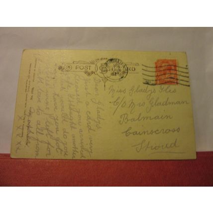 SAUCY SEASIDE POSTCARD 1927 pm BAMFORTH & CO. no 1986 beer barrels Cainscross /