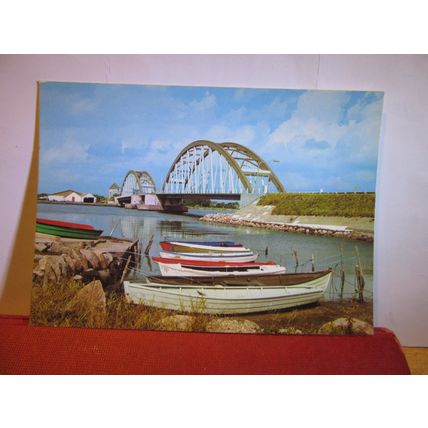 AGGERMUND BRIDGE, LOGSTOR, DENMARK unused postcard. dated 1986 #