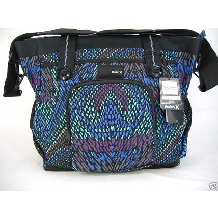 New Womens Girls Hurley Laptop Messenger Black Carry Book Bag MSRP $45