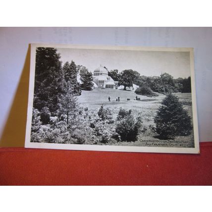 CONSERVATORY, GOLDEN GATE PARK, SAN FRANCISCO .unused vintage postcard =