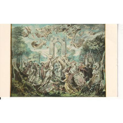 Unused Antique GB Art Card c1920's - Our Lady Of Walsingham With English Saints