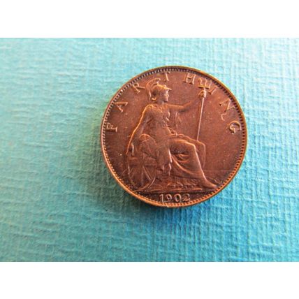 1902 EDWARD VII FARTHING FREE POST. ( uebid)