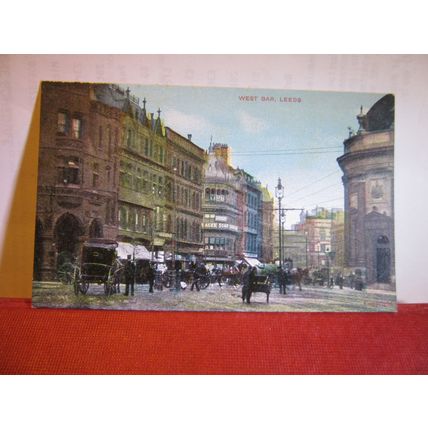 WEST BAR, LEEDS, YORKSHIRE unused antique postcard by G. D. & D. =
