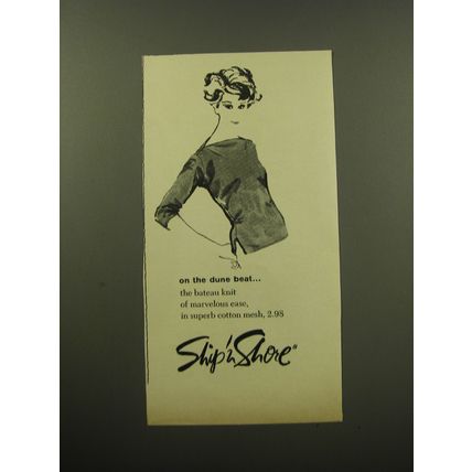 1959 Ship 'n Shore Fashion Ad - On the dune beat