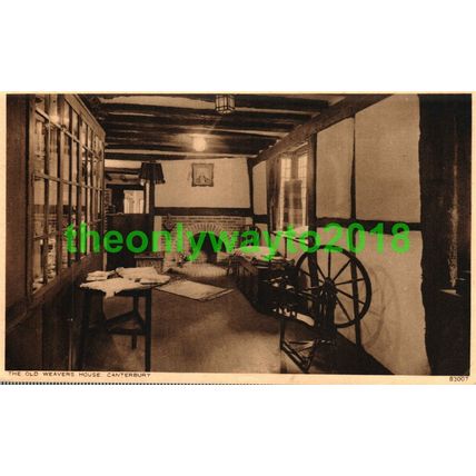 Old Weavers House, Canterbury, Kent, England, Photochrom Postcard