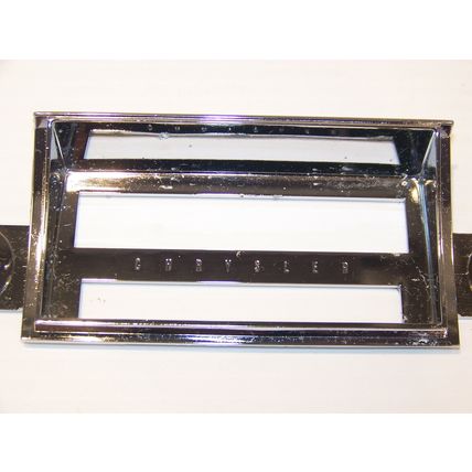 1965 1966 CHRYSLER RADIO FACE PLATE OEM #2497805 NEWPORT NEW YORKER 300