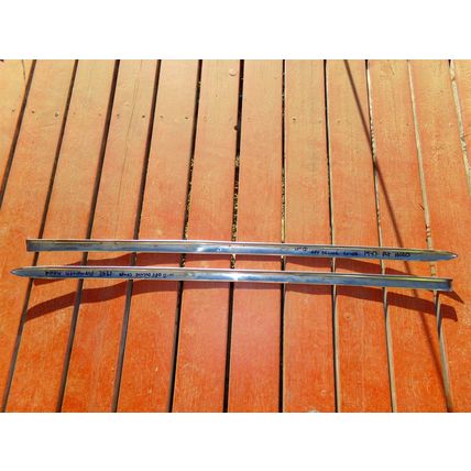 1947 Plymouth Deluxe Hood Trim OEM 2 pc 47 1/2"
