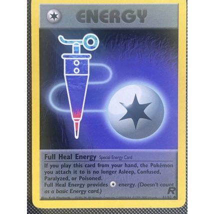 Pokemon Energy Full Heal Rocket Set Vintage 1999 Wizards 81/82