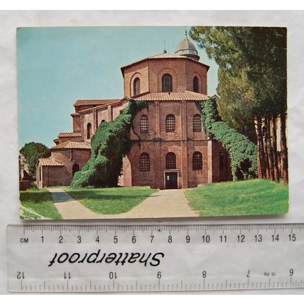 old postcard Ravenna Basilica of St Vitale, Italy