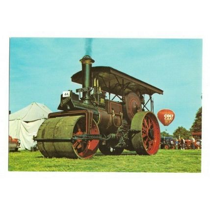 Burrell Steam Roller 4041, Traction Engine Series D225 Postcard.